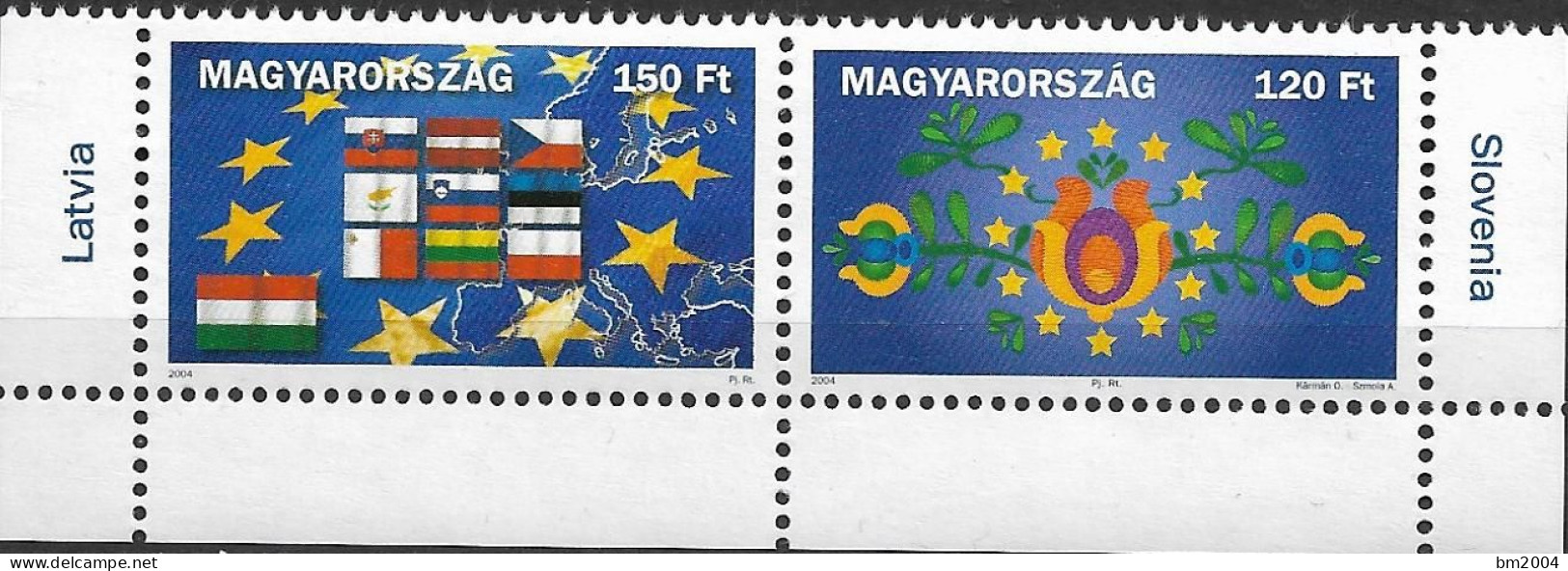 2004 Ungarn Hungary Magya Posta Mi. 4851-2**MNH  Beitritt Zur Europäischen Union (EU) - Nuevos