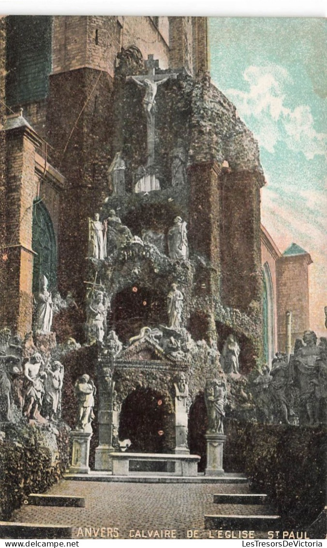 BELGIQUE - Anvers - Calvaire De L'église Saint Paul - Colorisé - Carte Postale Ancienne - Antwerpen