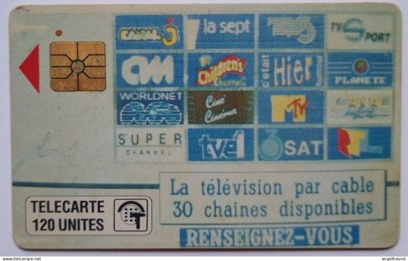 Monaco 120 Units Chip Card - Tele Cablee - Monaco