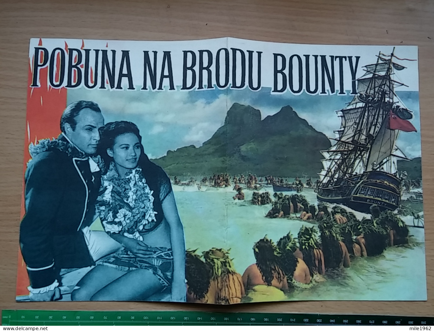 Prog 60 - Mutiny On The Bounty (1962) - Marlon Brando, Trevor Howard, Richard Harris, Hugh Griffith - Publicité Cinématographique