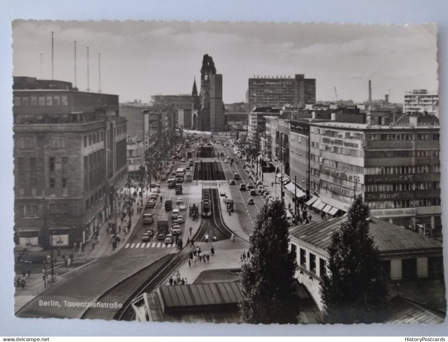 Berlin, Tauentzienstraße, Panorama, Verkehr, Strassenbahn, 1960 - Charlottenburg