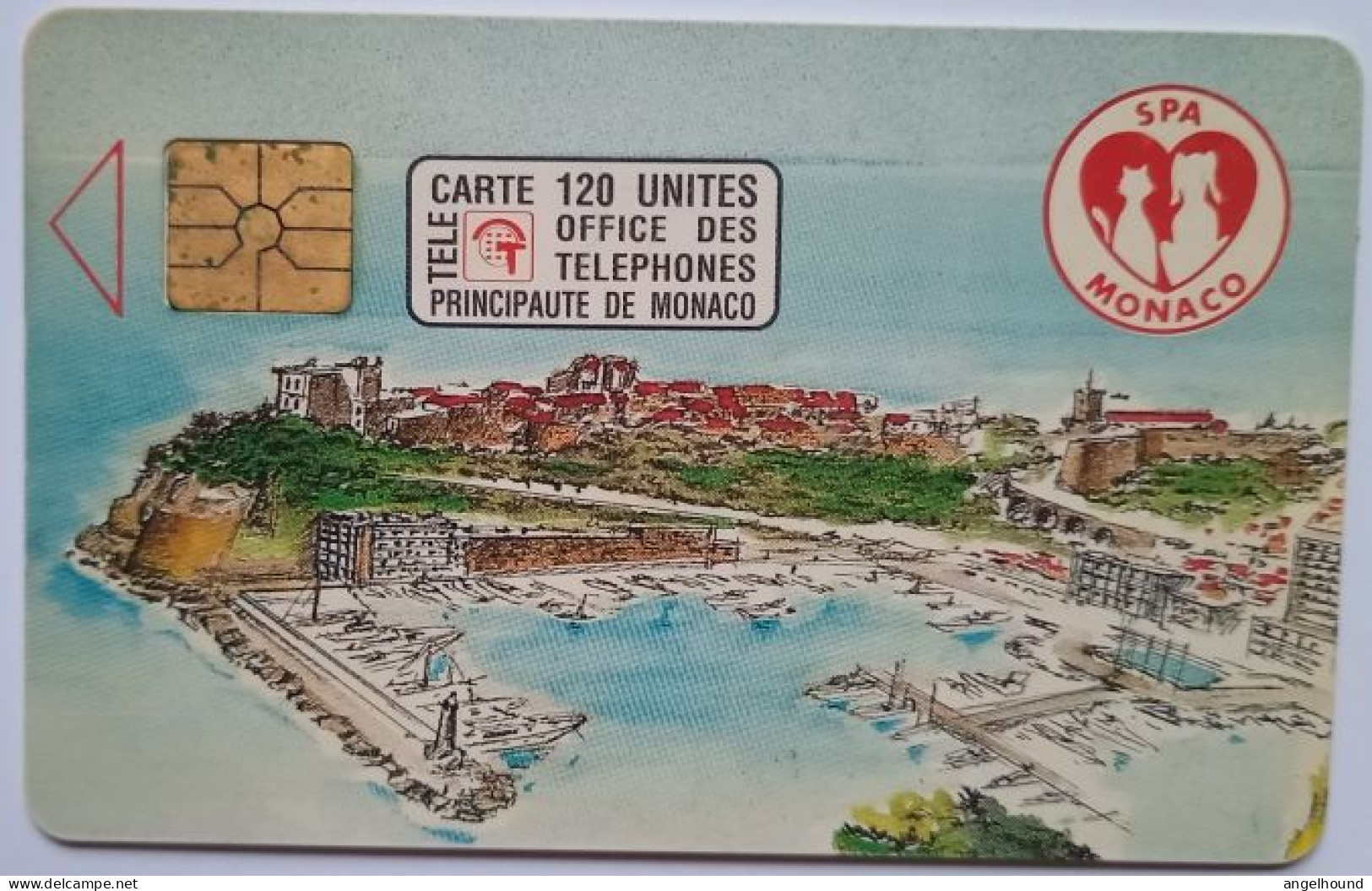 Monaco 120 Units Chip Card - Societe Protectrice Des Animaux - Monaco