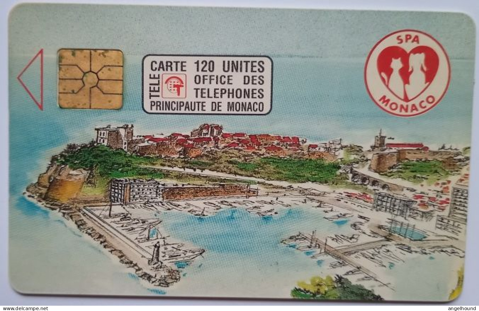 Monaco 120 Units Chip Card - Societe Protectrice Des Animaux - Mónaco