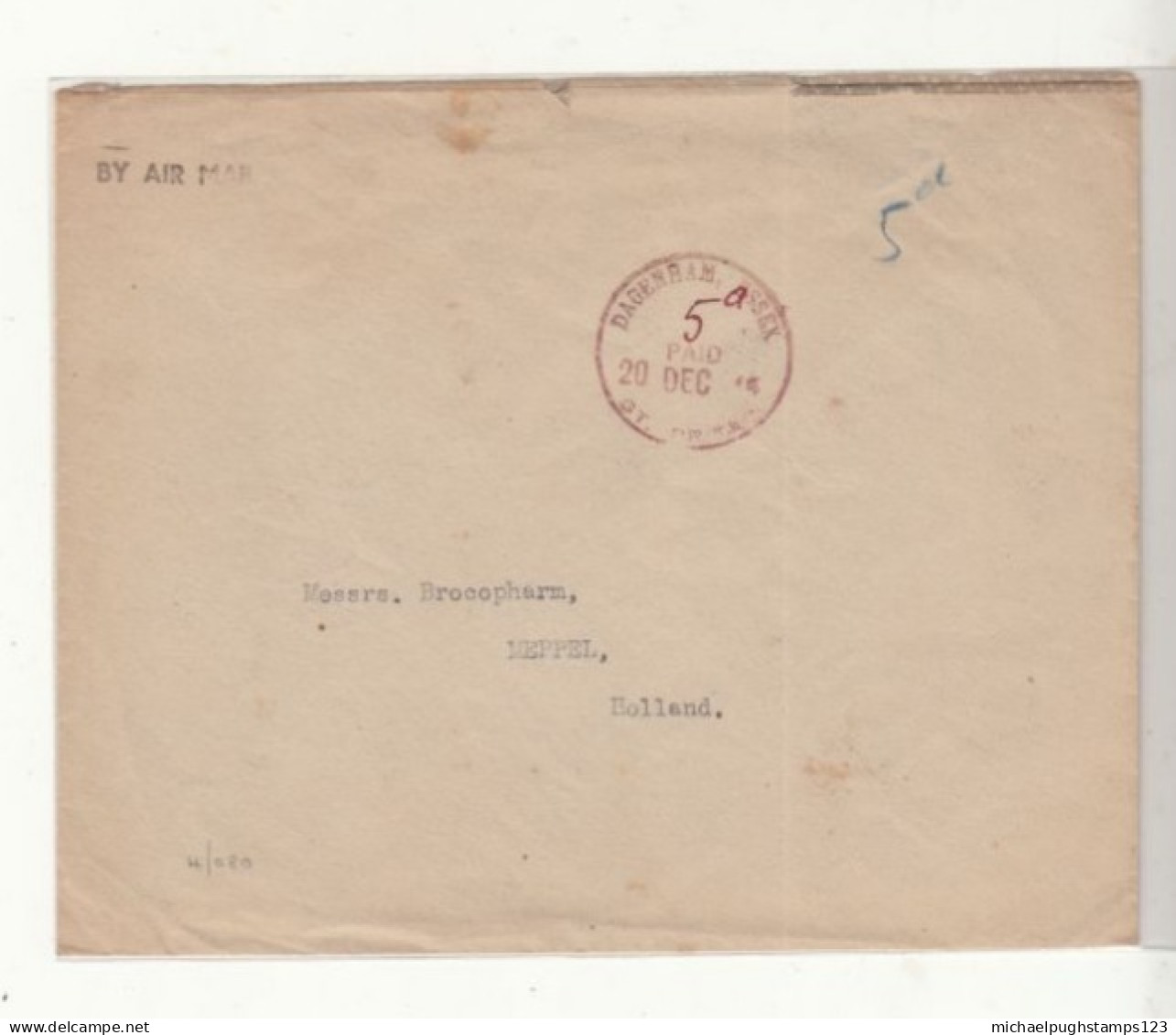 G.B. / London / Essex / Paid Marks / Airmail / Emergency Postmarks / Paid Cash - Unclassified