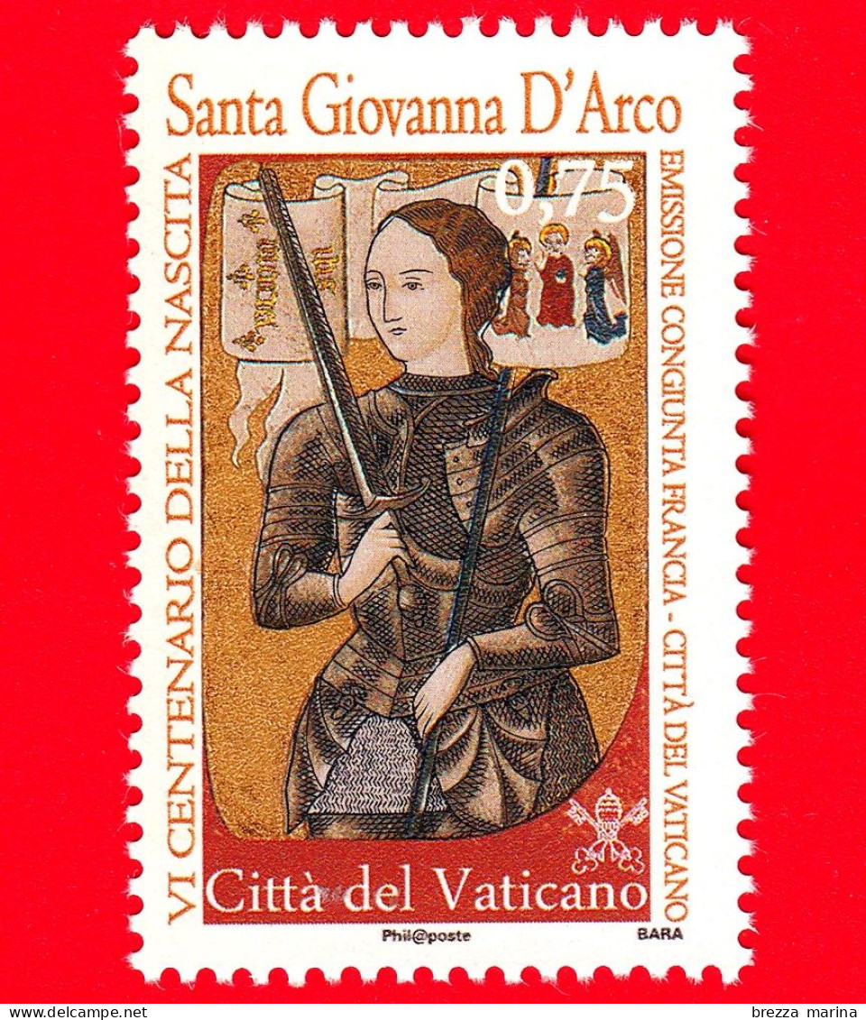Nuovo - MNH - VATICANO - 2012 - 6º Centenario Della Nascita Di S. Giovanna D'Arco - Ritratto - 0,75 - Unused Stamps