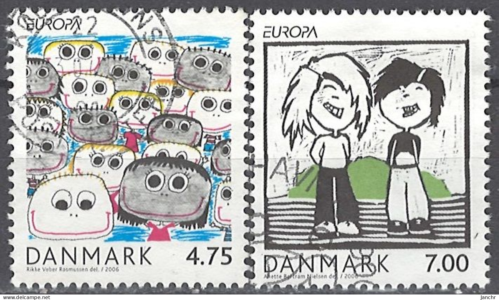 Denmark 2006. Mi.Nr. 1444-1445, Used O - Used Stamps