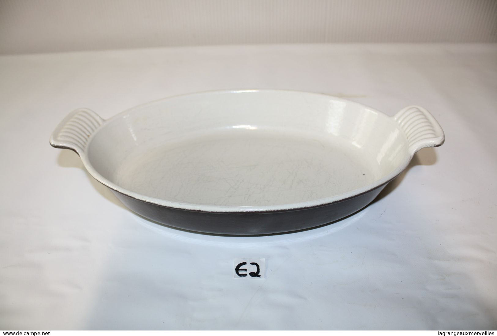 E2 Ancien Plat - Marmite - Le Creuset 28 - Made In France - Arte Orientale