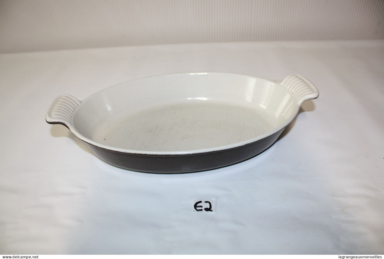 E2 Ancien Plat - Marmite - Le Creuset 28 - Made In France - Arte Orientale