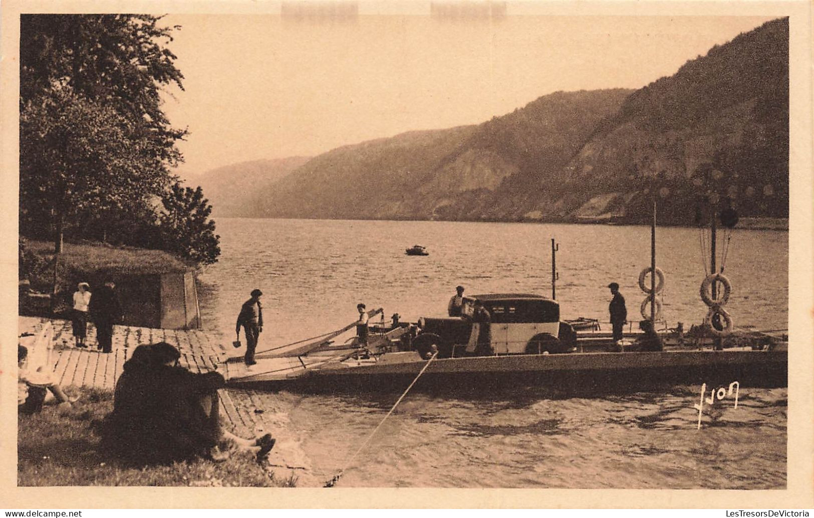 FRANCE - Jumièges - Le Bac - Bateau - Carte Postale Ancienne - Andere & Zonder Classificatie