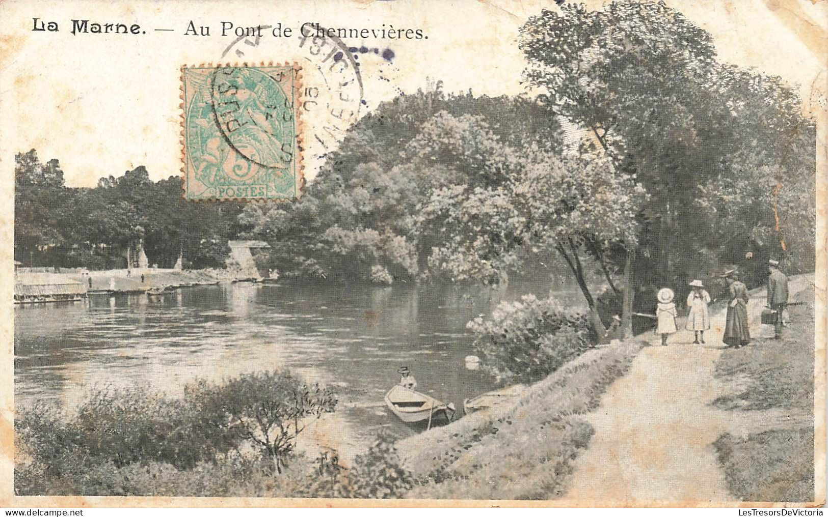 FRANCE - Chennevières - La Marne - Au Pont De Chennevières - Carte Postale Ancienne - Chennevieres Sur Marne