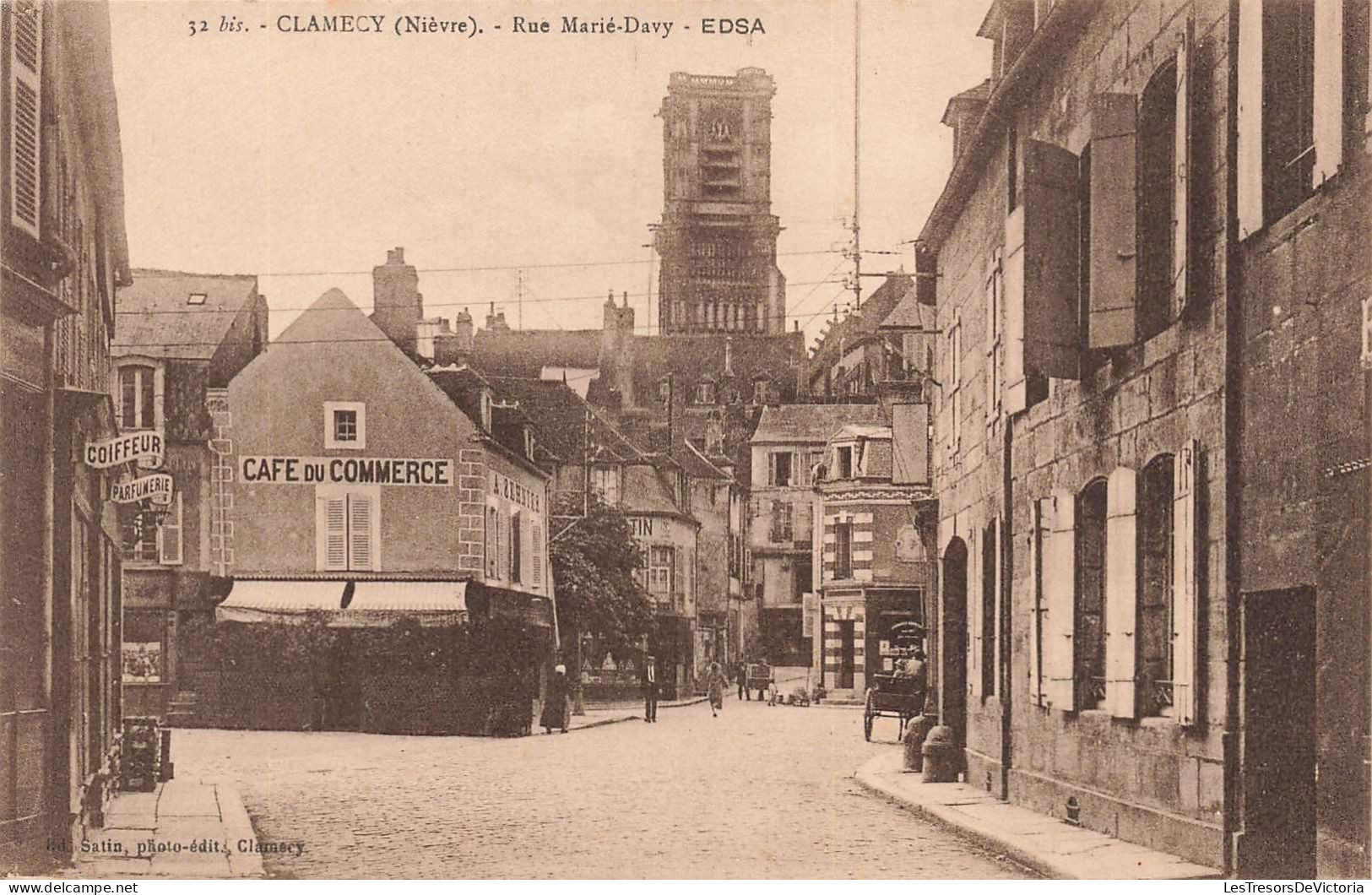 FRANCE - Clamecy (Nièvre) - Rue Marié Davy - EDSA - Carte Postale Ancienne - Clamecy