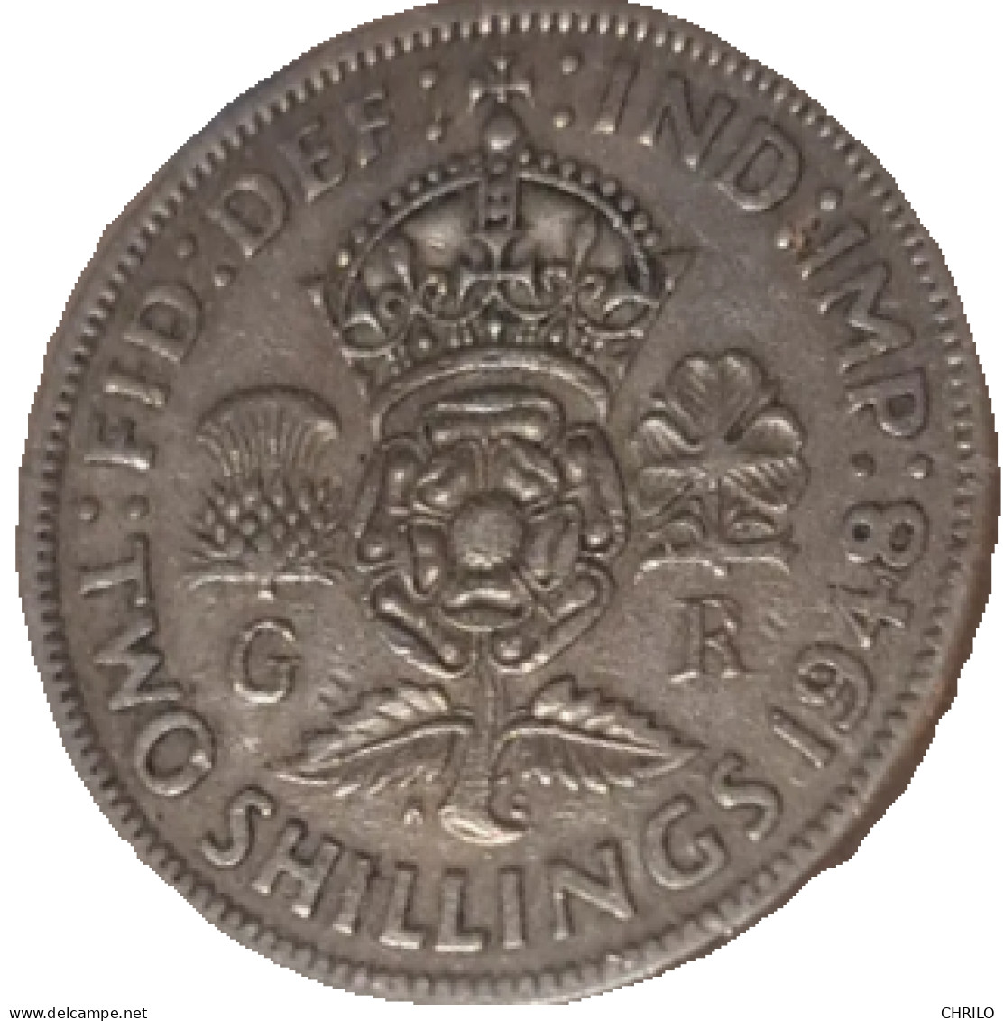 GB Royaume-Uni Série Commune 2 Shillings (florin) 1948 - Collections