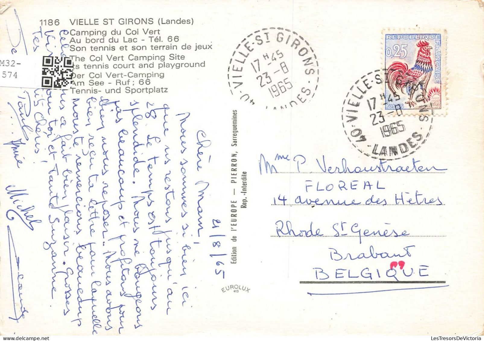 FRANCE - Vielle Saint Girons - Camping Du Col Vert - Colorisé - Carte Postale - Autres & Non Classés