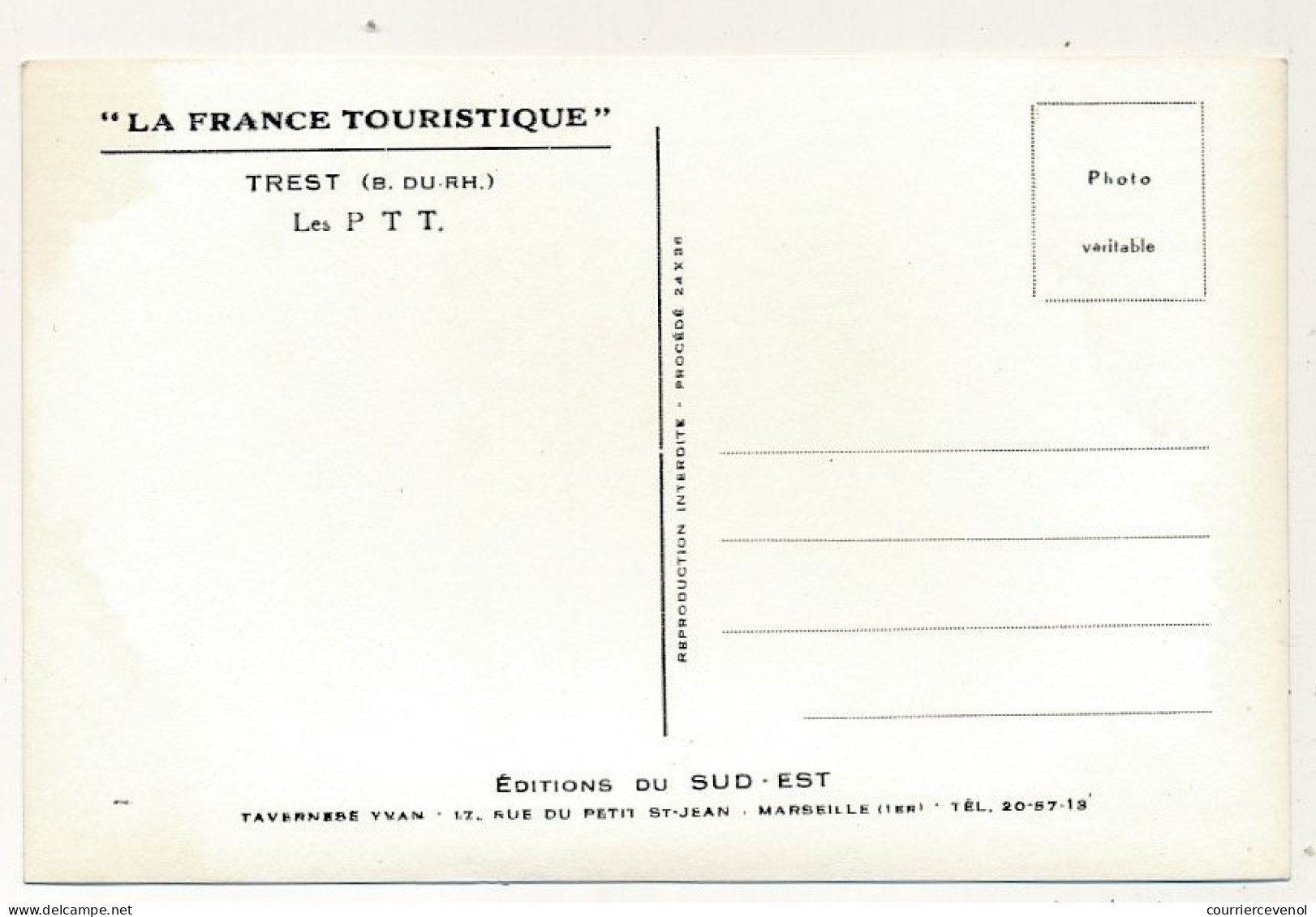 CPSM - TRETS (Bouches Du Rhône) - Les P.T.T. - Trets