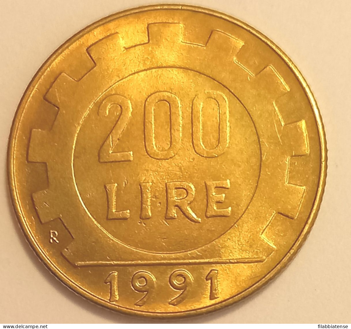 1991 - Italia 200 Lire     ------ - 200 Lire