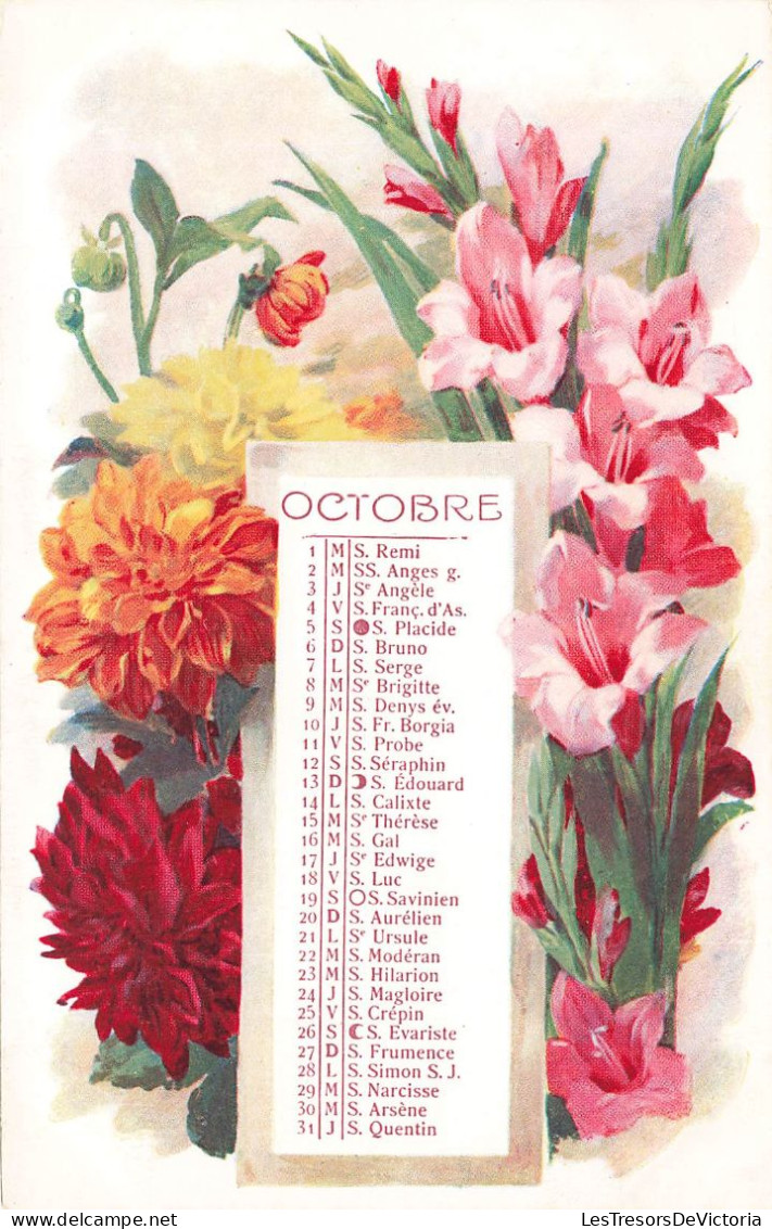 FANTAISIES -  Octobre - Jour Des Saints Durant L'octobre - Colorisé - Carte Postale Ancienne - Autres & Non Classés