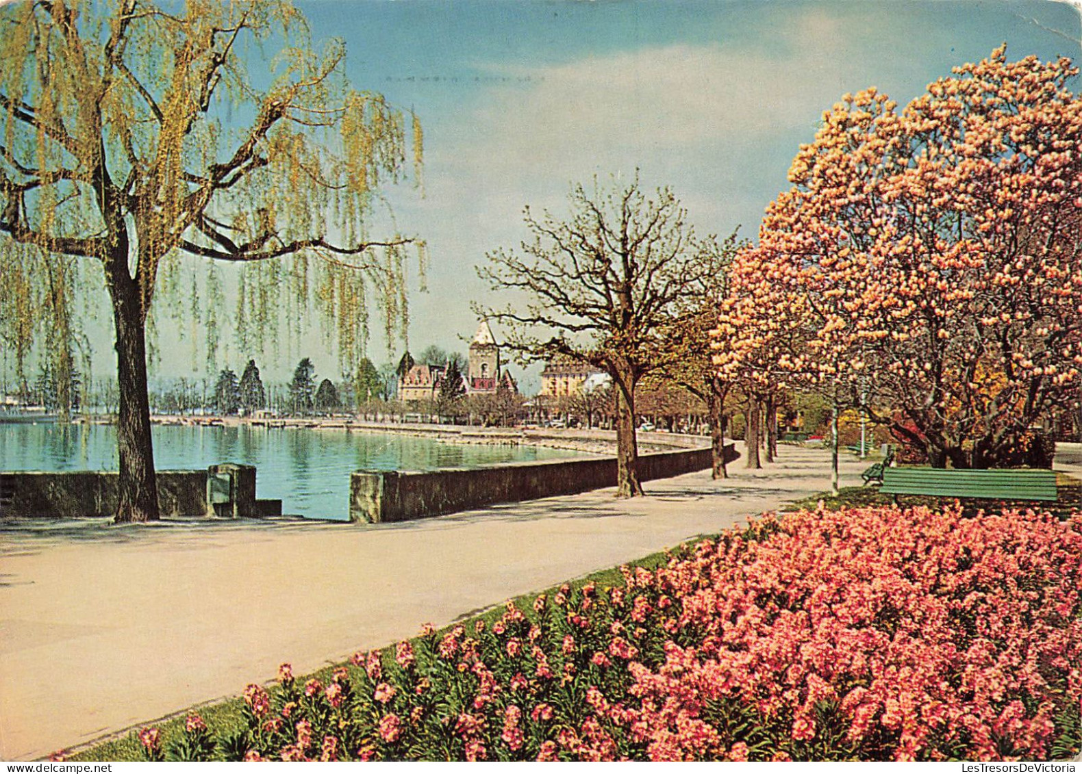 SUISSE - Lausanne - Ouchy - Vue Sur Les Quais - Colorisé - Carte Postale - Lausanne