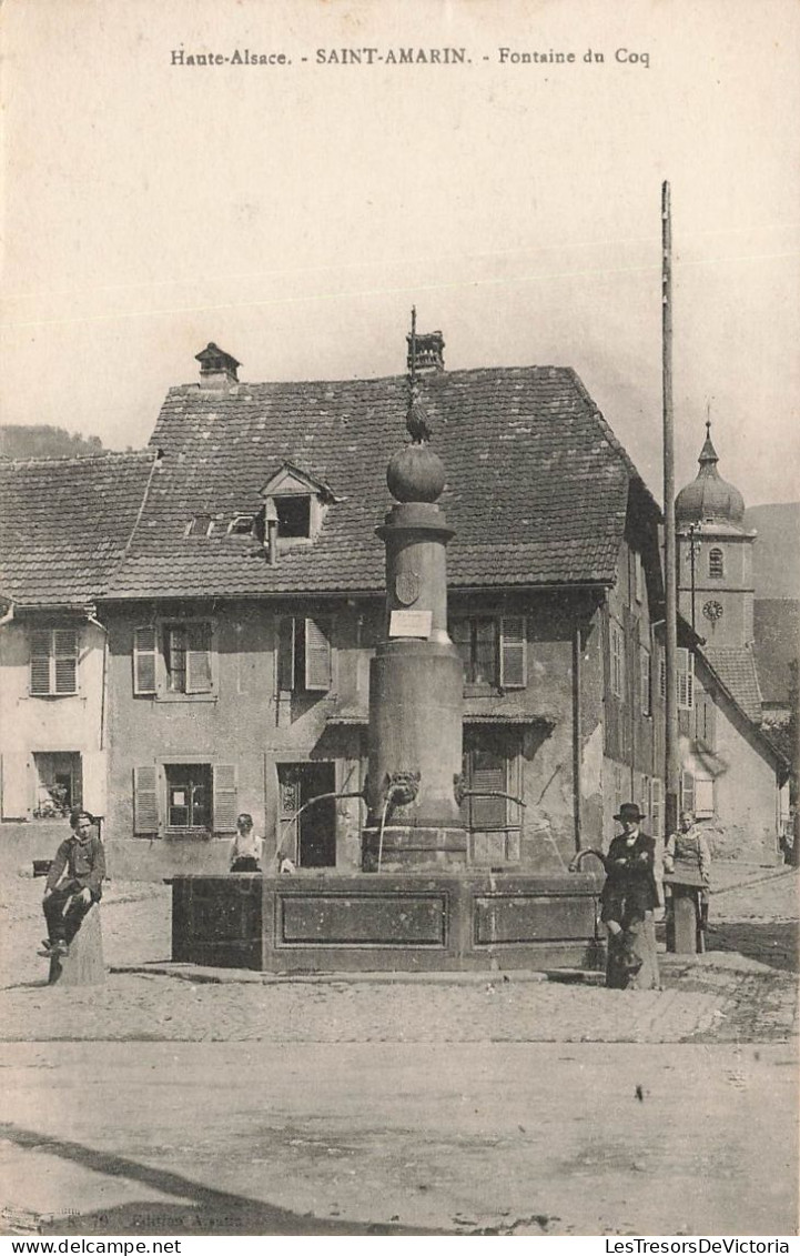 FRANCE - Haute Alsace - Saint Amarin - Fontaine Du Coq - Carte Postale Ancienne - Saint Amarin