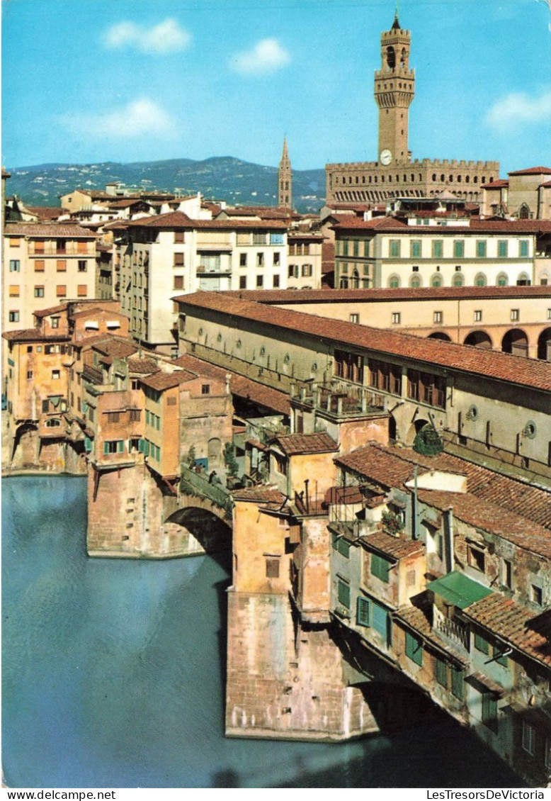 ITALIE - Firenze - Ponte Vecchio ( Visto Dal Roof Garden Dell Hotel Pitti Palace) - Colorisé - Carte Postale - Firenze (Florence)