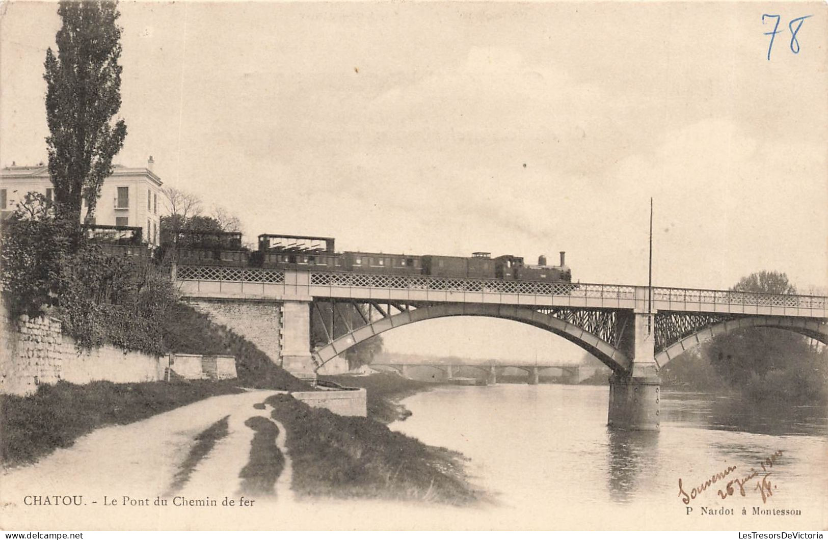 FRANCE - Chatou - Le Pont Du Chemin De Fer - Carte Postale Ancienne - Chatou