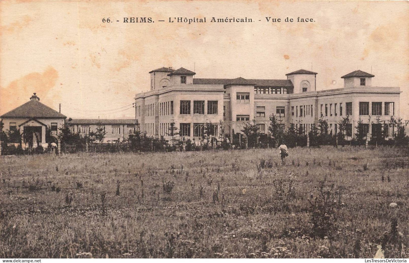 FRANCE - Reims - L'Hôpital Américain - Vuede Face -  Carte Postale Ancienne - Reims