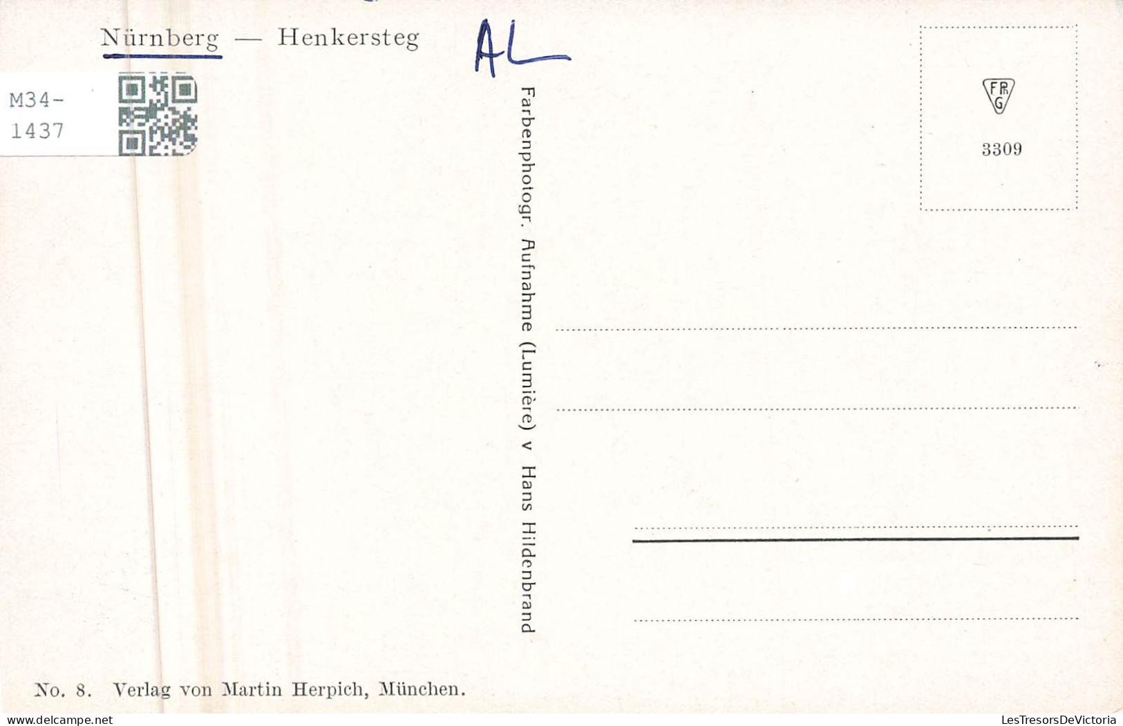 ALLEMAGNE - Nuernberg - Henkersteg - Carte Postale Ancienne - Nürnberg