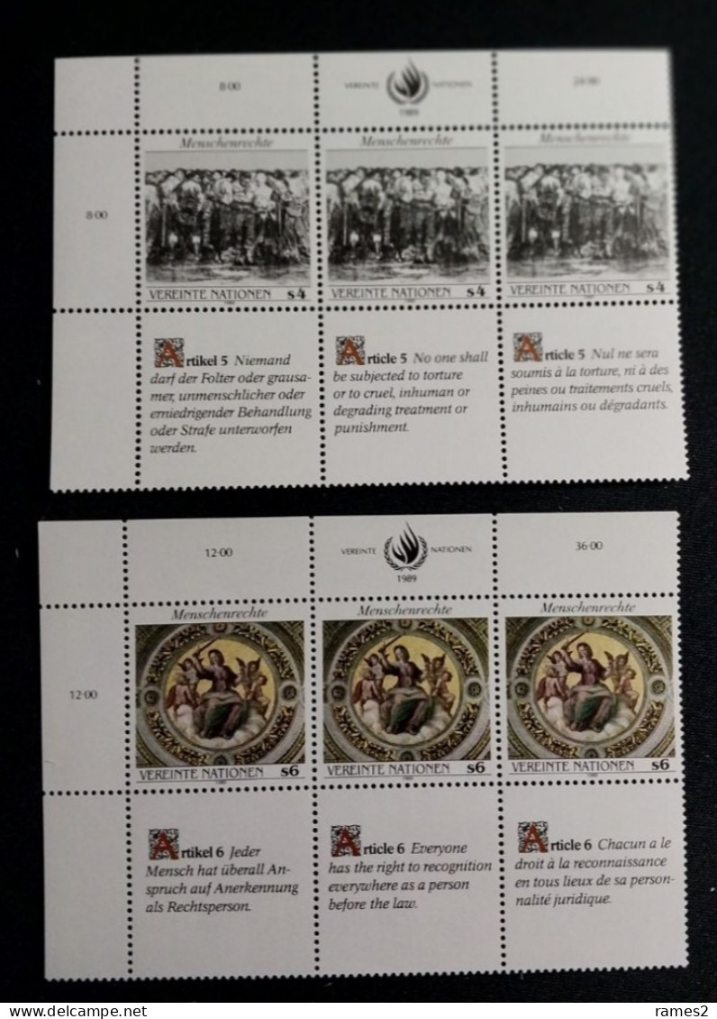 Ions Unies > Centre International De Vienne > 1990-1999 >  Neufs N°96/101** - Unused Stamps