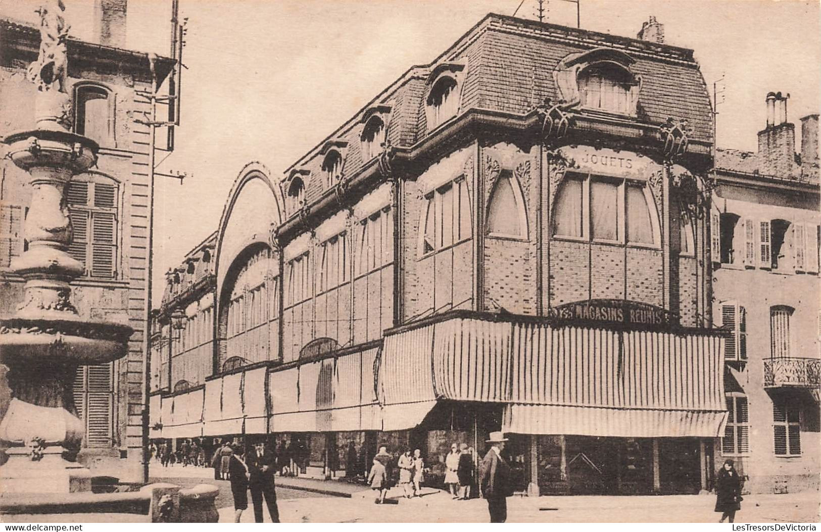 FRANCE - Toul - Fontaine Curel, Magasins Réunis Et Rue Thiers - Carte Postale Ancienne - Toul