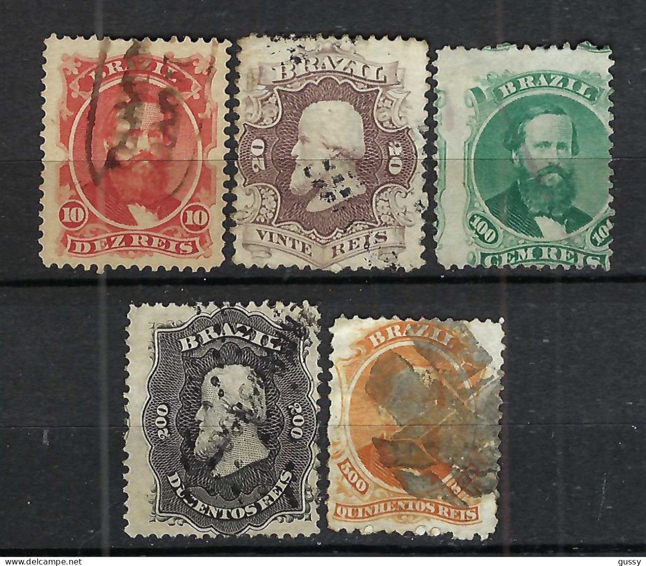 BRESIL Ca.1866: Lot D' Obl. Sup. - Used Stamps