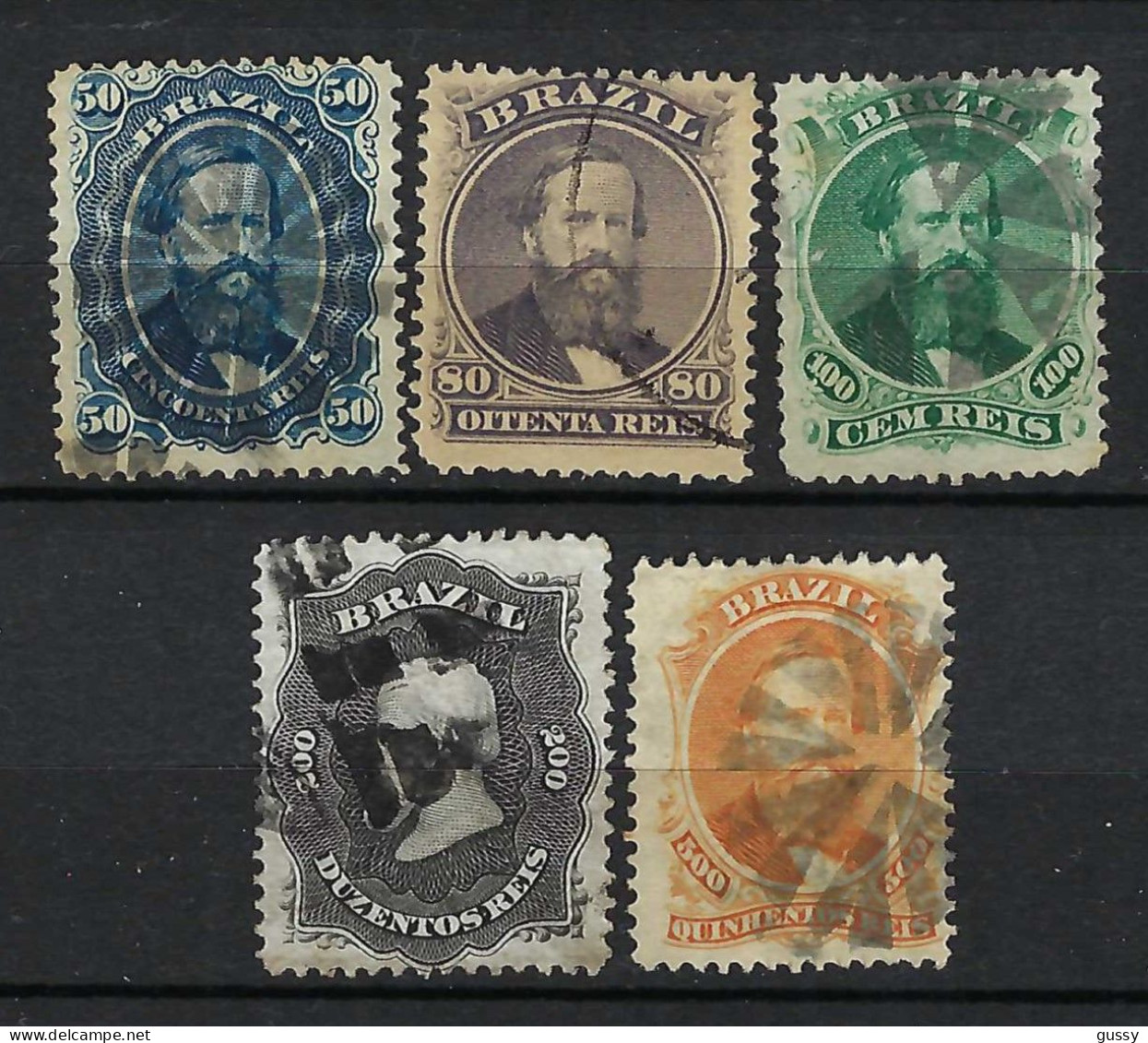 BRESIL Ca.1866: Lot D' Obl. Sup., TB Qualité - Used Stamps