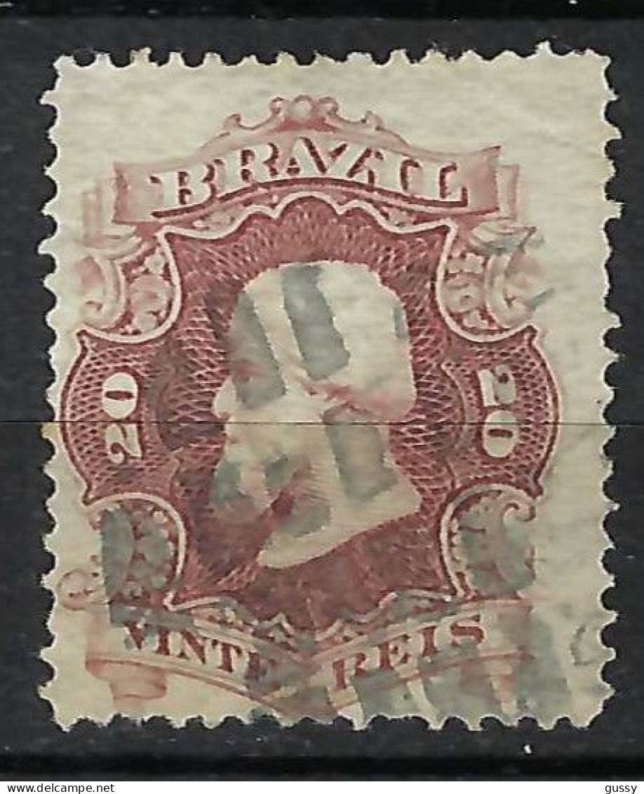 BRESIL Ca.1866: Le Y&T 24 Obl. Sup., Var. "grand Format De Dentelure", TB Qualité - Usati