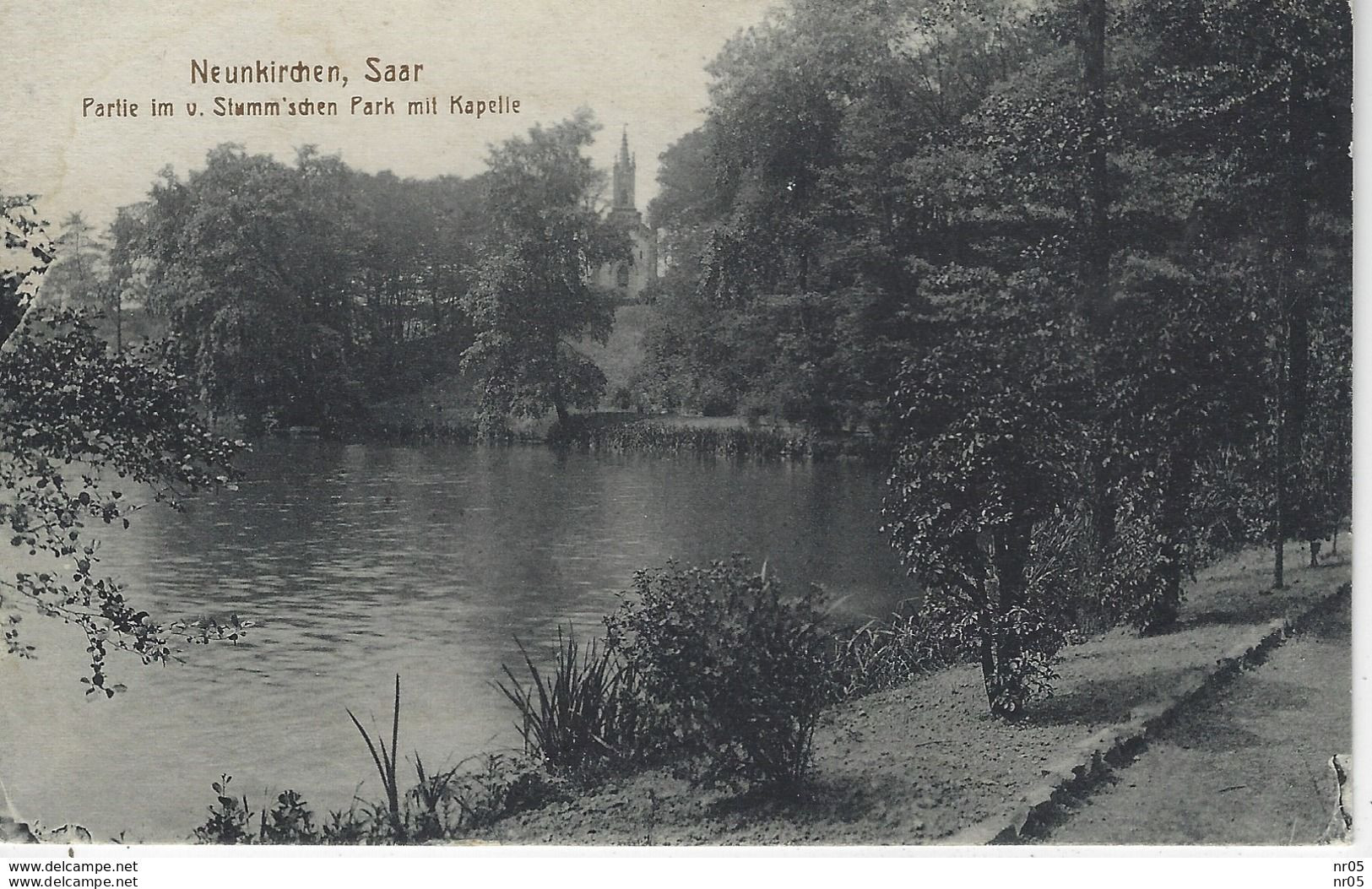 ALLEMAGNE  - NEUNKIRCHEN, SAAR - Partie Im V. Stumm'schen Park Mit Kapelle 1919 - Kreis Neunkirchen