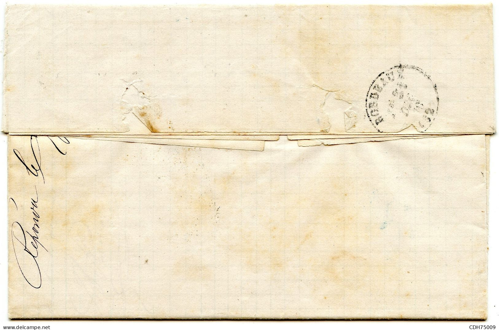 SINGAPOUR - LETTRE DE SINGAPOUR POUR BORDEAUX, 1870 - Singapur (1959-...)