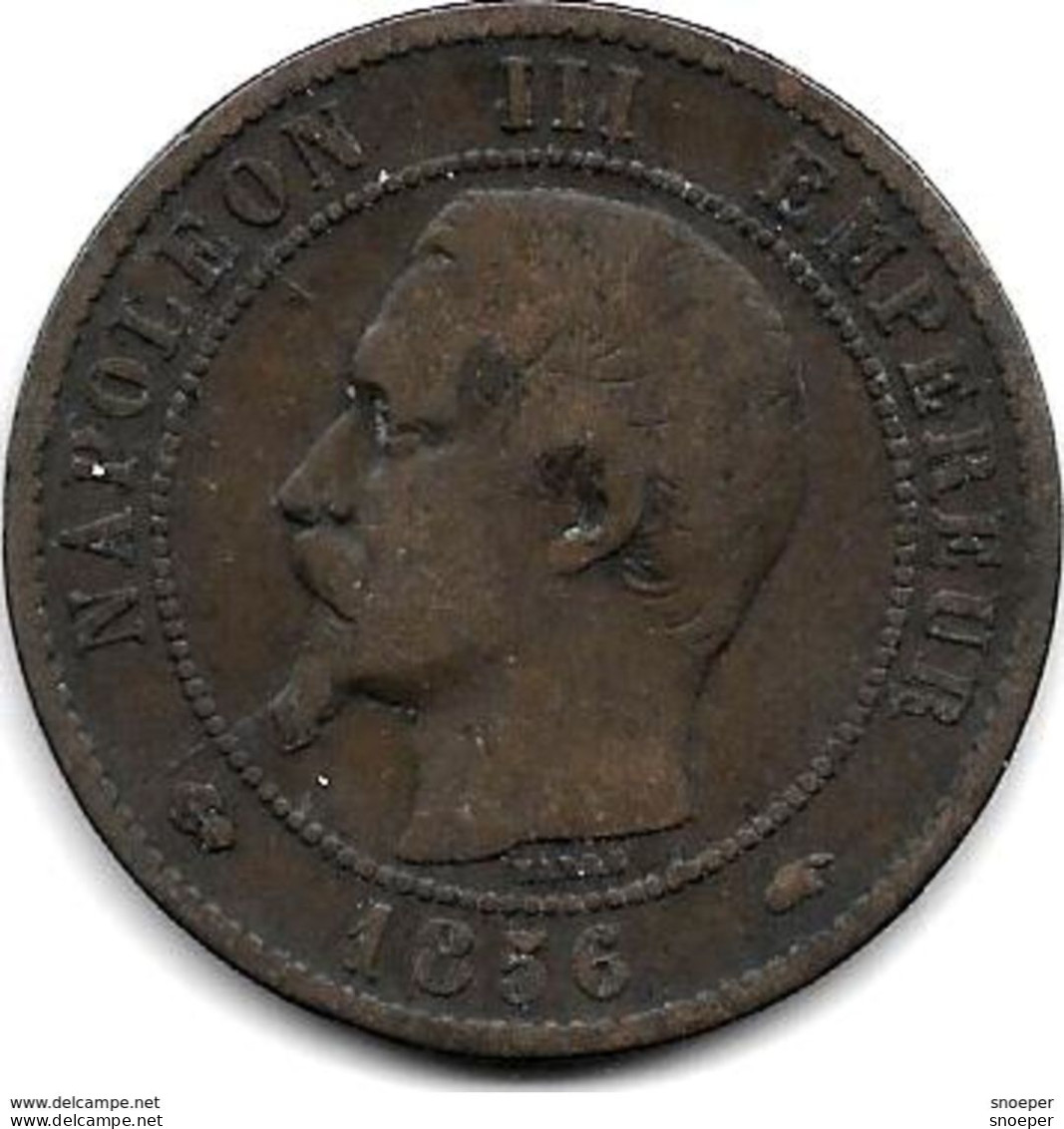 *france 10 Centiemes 1856 A     Km 771.1  Fr+ - 10 Centimes