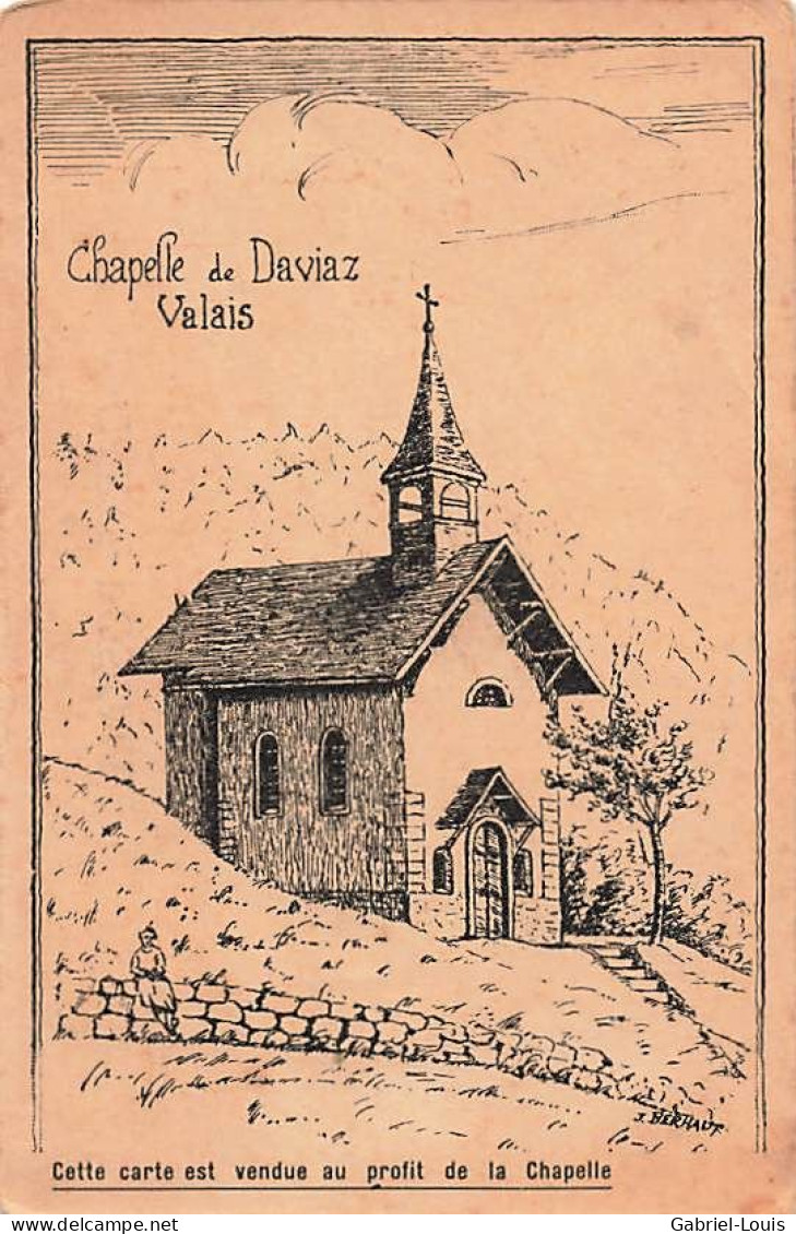 Litho Chapelle De Daviaz Valais Massongex (Saint-Maurice St. Maurice ) - Saint-Maurice