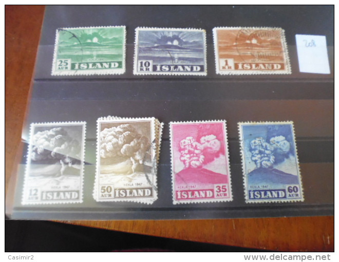 TIMBRE   DE ISLANDE   YVERT N°  208.214 - Used Stamps