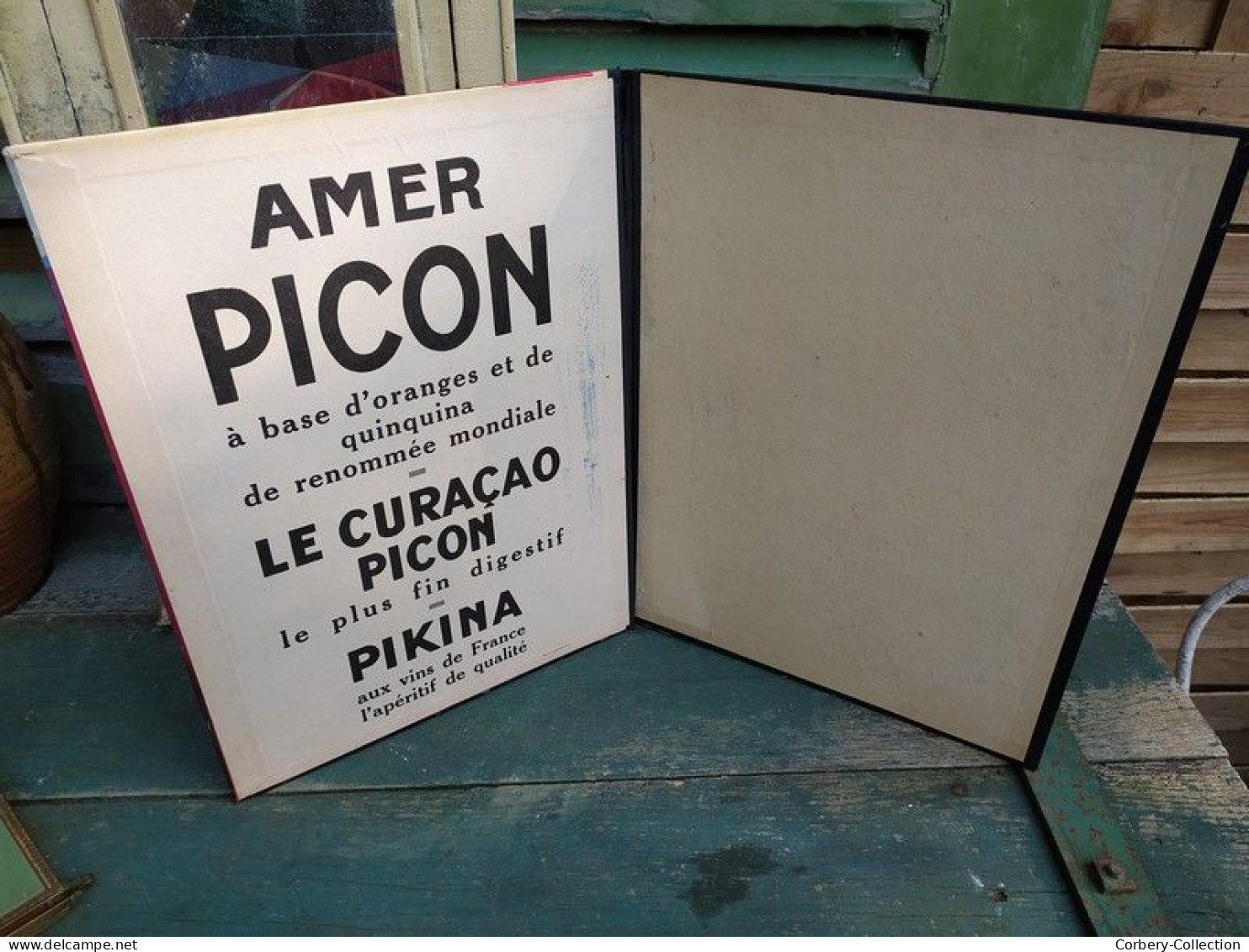 Ancien Porte Menu Publicitaire Pikina Picon 1920 Apéritif Collection Bistro