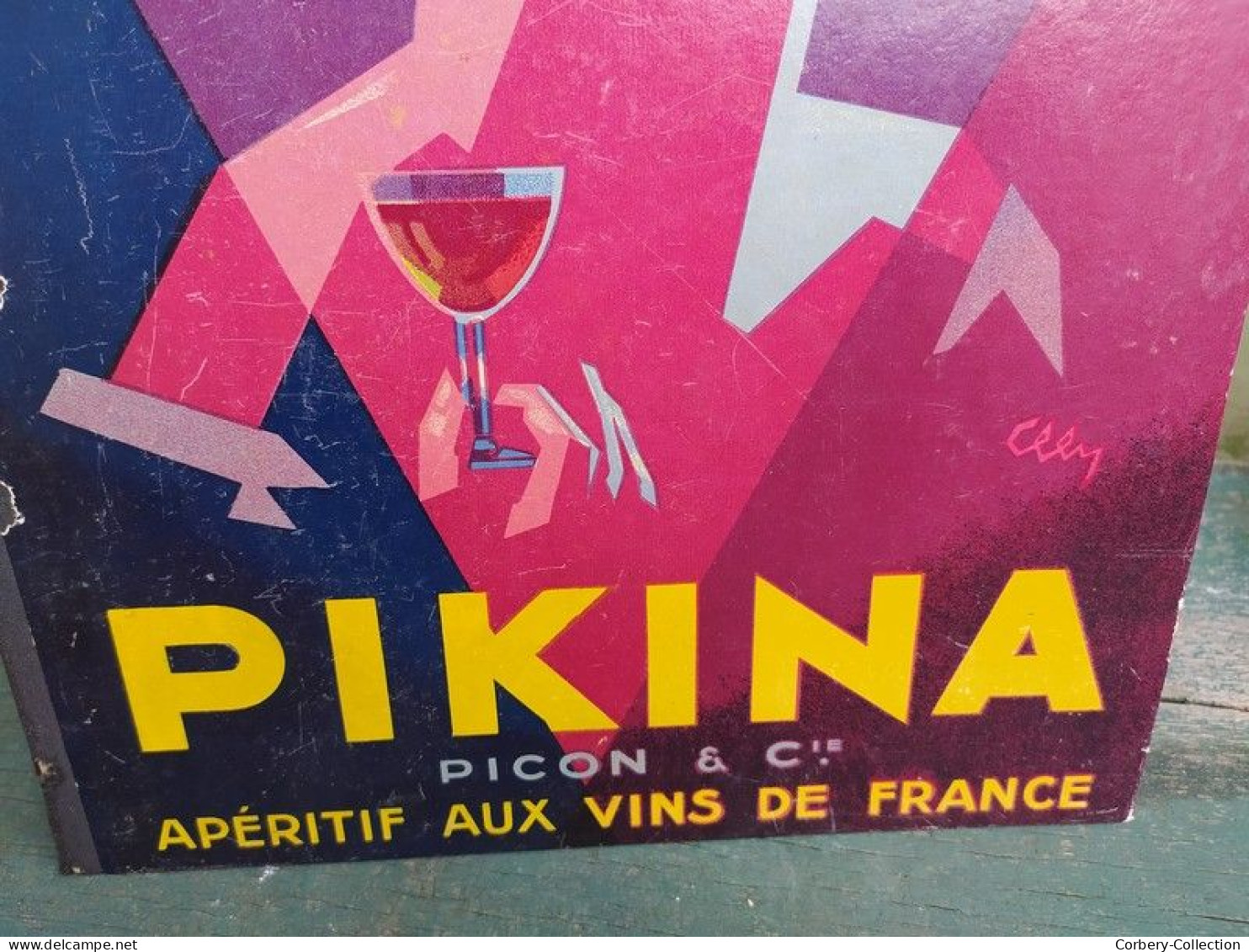 Ancien Porte Menu Publicitaire Pikina Picon 1920 Apéritif Collection Bistro