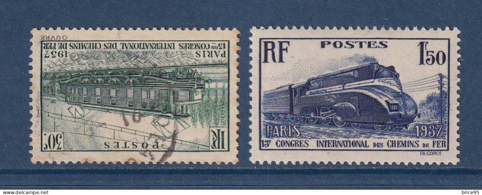 France - YT N° 339 Et 340 - Oblitéré Et Neuf Avec Charnière - 1937 - Usados