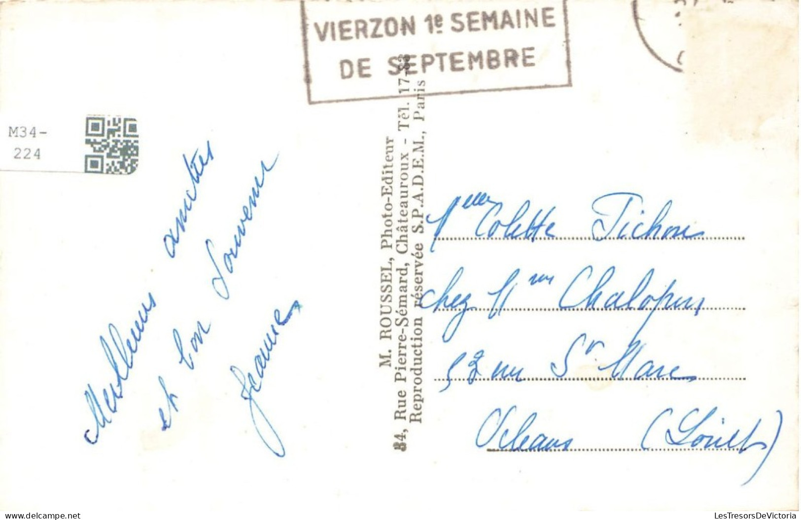 FOLKLORE - Au Berry - Jules Gilbert - Âne - Paysans - Carte Postale - Personaggi