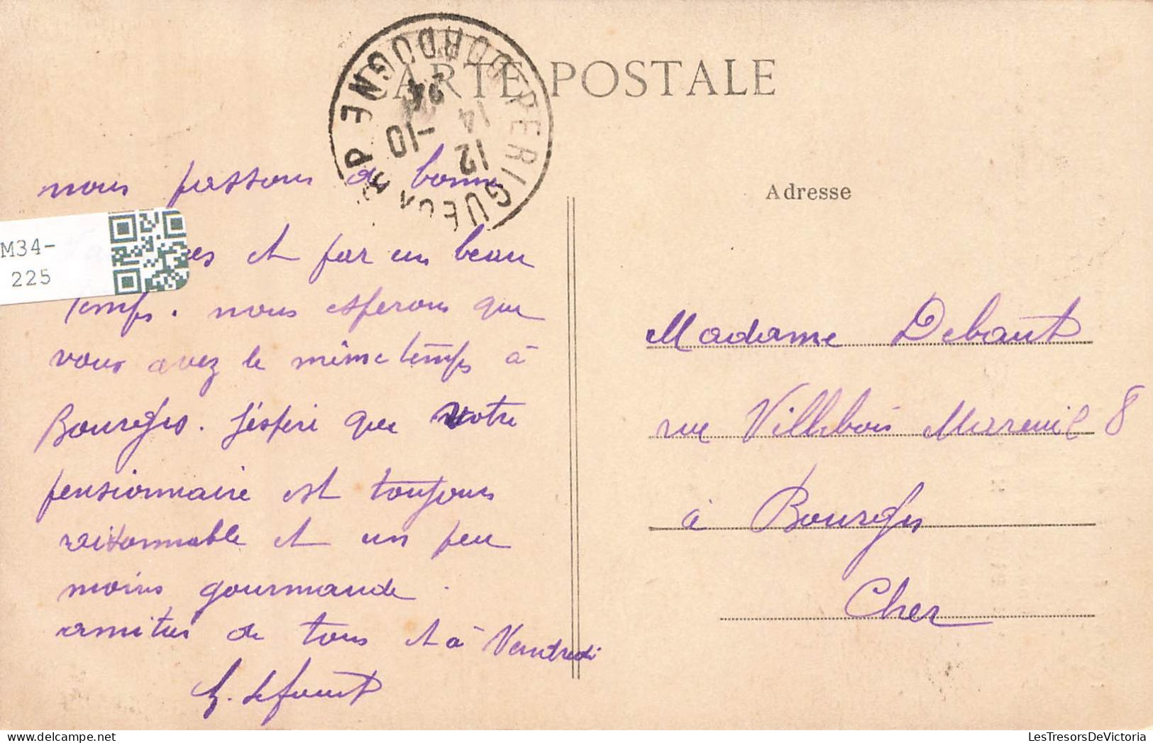 FOLKLORE - En Périgord - Couple De Paysans - Paysans - Carte Postale Ancienne - Personnages