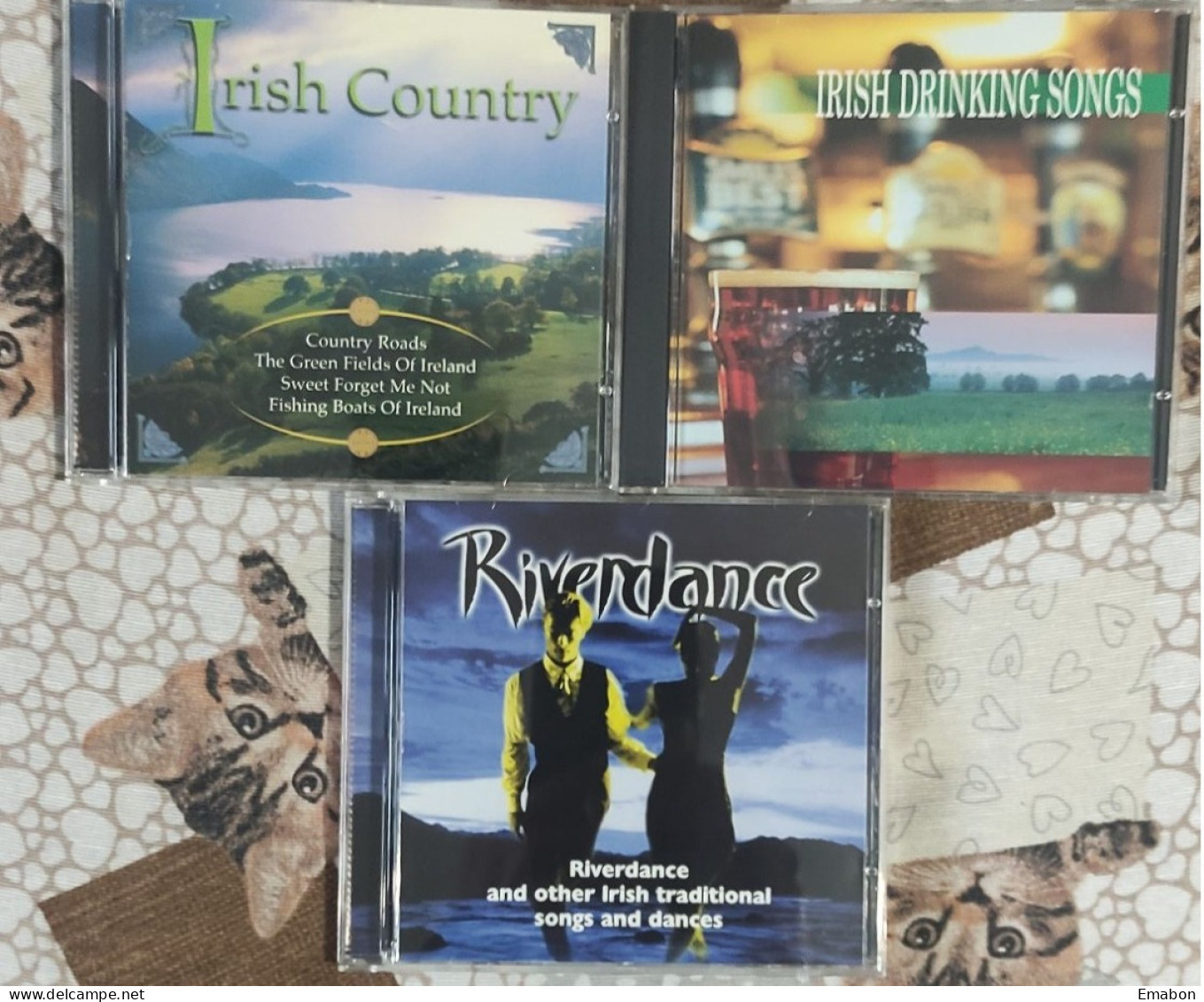 BORGATTA - 3cd -BEST OF IRISH MUSIC - RIVERDANCE, IRISH DRINKING SONGS, IRISH COUNTRY -  USATO In Buono Stato - Other - English Music