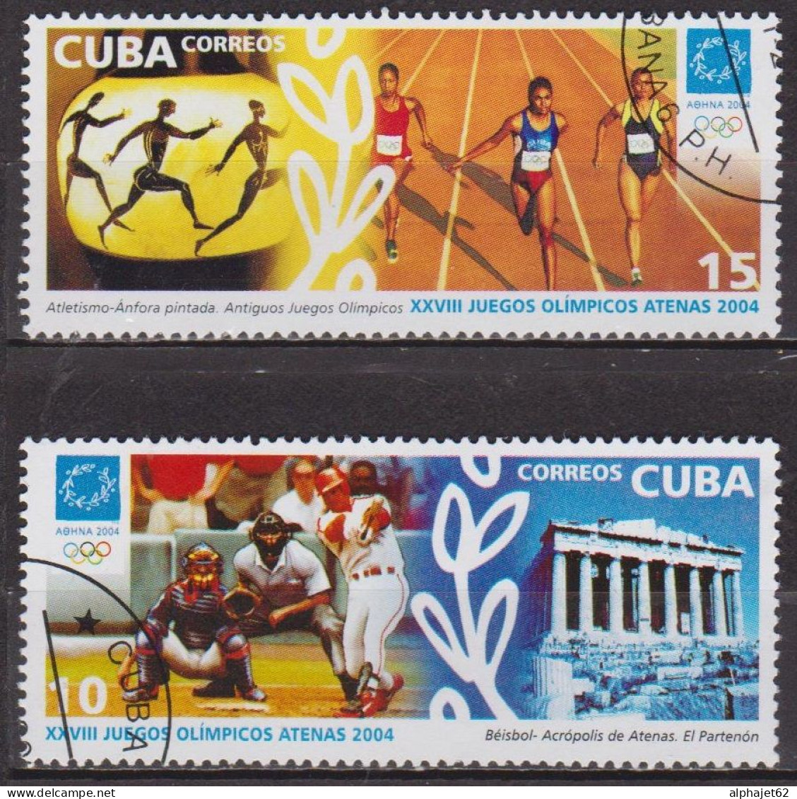 Sport - CUBA - Jeux Olympiques - Athènes - N° 4135-4136 - 2004 - Used Stamps