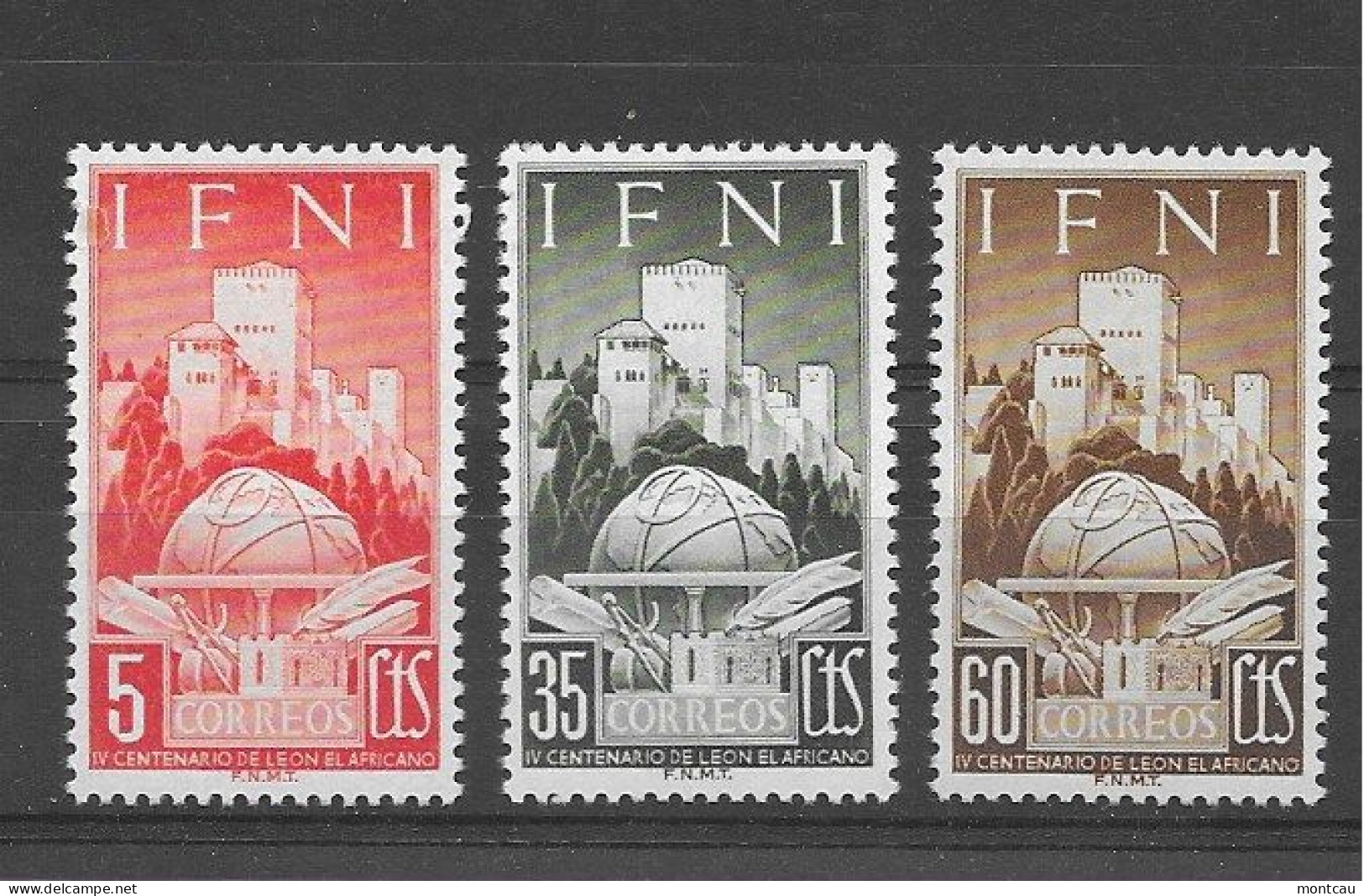 Ifni 1952 Cent Leon El Africano Ed 86-88 (**) - Andere & Zonder Classificatie