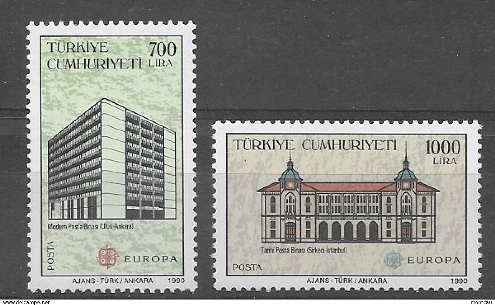 Turquia 1990.  Europa Mi 2886-87  (**) - 1990