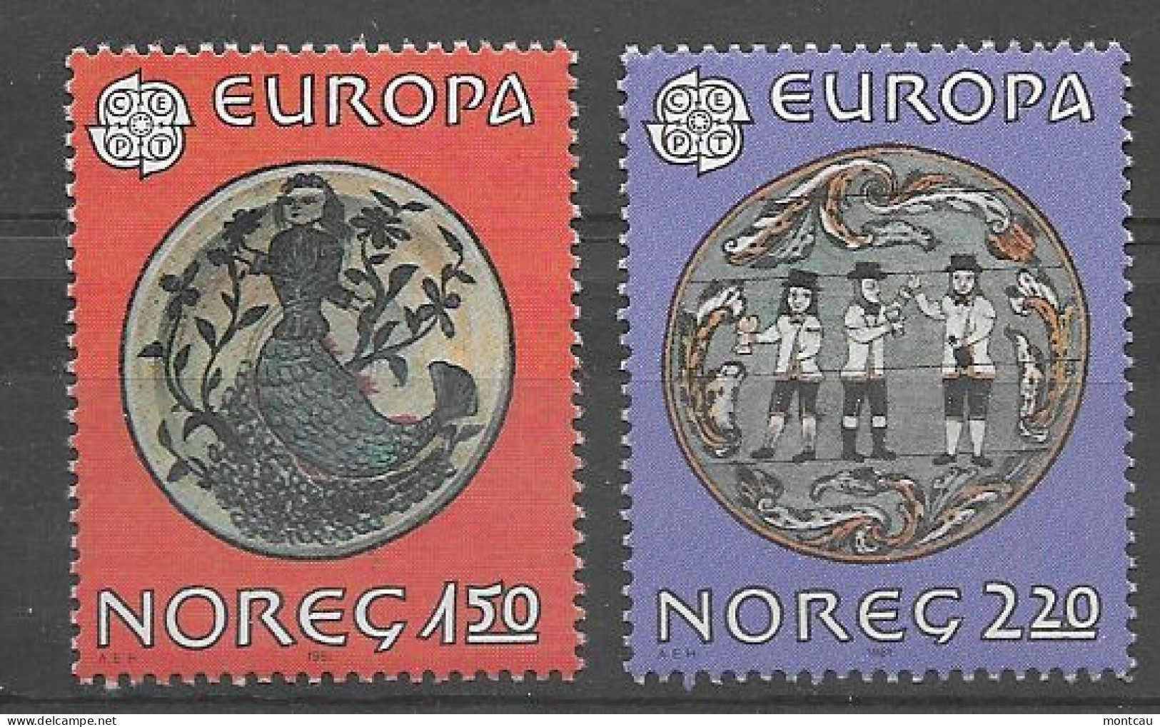 Noruega 1981.  Europa Mi 836-37  (**) - 1981