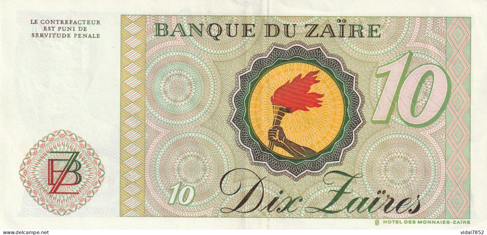 Lot 2 Billets 10 Zaires - Zaïre