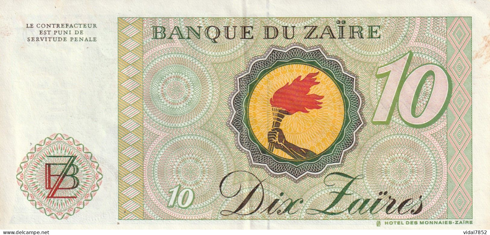 Lot 2 Billets 10 Zaires - Zaïre