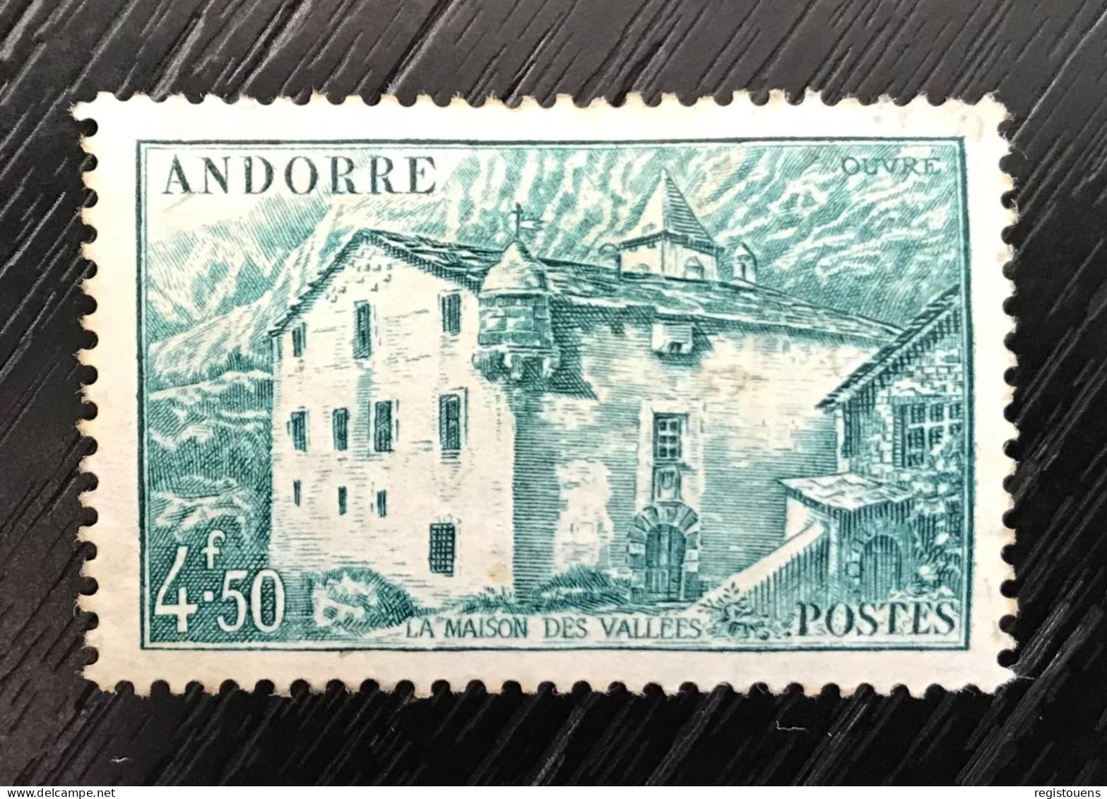 Timbre Andorre Français 1944 Y&t N° 108a - Altri & Non Classificati