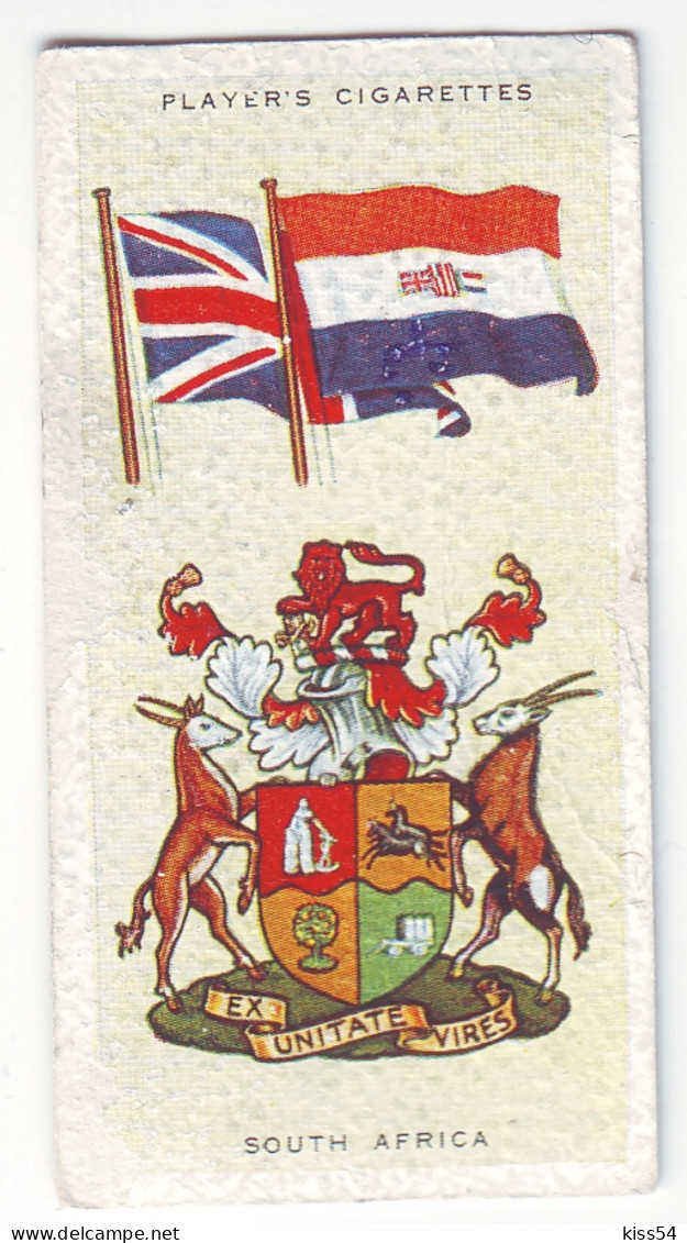 FL 12 - 39-a SOUTH AFRICA National Flag & Emblem, Imperial Tabacco - 67/36 Mm - Reclame-artikelen